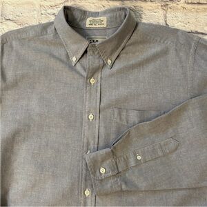 LL Bean Button Down Dress Shirt Light Blue Long Sleeve Men’s Tall 16.5/36